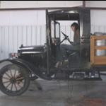 Kristen Cranking a 1925 Model T