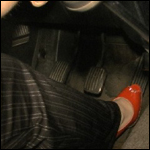 Milla Cranking the Volvo in Peep Toe Pumps, 2 of 2