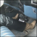 Scarlet Cranking the Truck in Leather Pants & Boots, 2 of 2