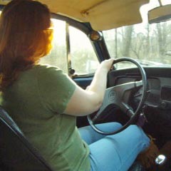 Scarlet Drives the Bug in Moccasin Boots Then Socks, 2 of 2