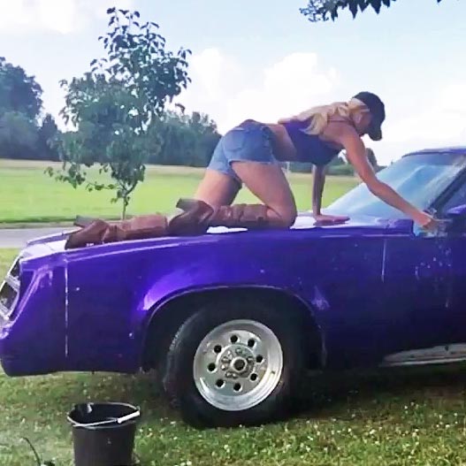 Brooke Gives the Laguna a Wash, a Crank & a Drive